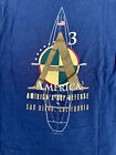 Vintage America&#39;s Cup Shirt Mens Medium 1991 The Defense San Diego Single Stich