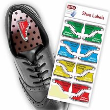 UltraStick Shoe Nametapes/Tag Waterproof Stickers personalised Boot Shape - MIX