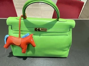 Hermes Cult KELLY 35 Bag Shoulder Bag Handbag With Rodeo Pendant Rare - Picture 1 of 12