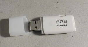 Toshiba 8GB USB 2.0 Flash Drive White/Open Box - Picture 1 of 2