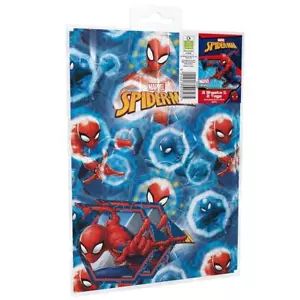 Fogli confezione regalo Spiderman - Etichette carta da imballaggio regali di compleanno regali divertimento - Foto 1 di 1
