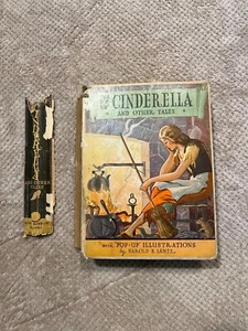 THE "POP-UP" CINDERELLA AND OTHER TALES BLUE RIBBON BOOKS HAROLD LENTZ 1933 HC - Picture 1 of 18