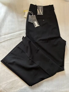 NUOVO Worthington donna curvy fit pantaloni a vita alta pantaloni eleganti pantaloni pantaloni 12P nero - Foto 1 di 3