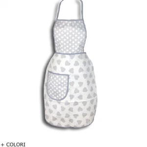 Grembiule da Cucina Botticelli 100% Cotone con Pattina Idea Regalo Vari Colori - Picture 1 of 4