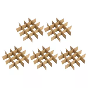 5 Pack Cardboard Divider For Shipping Boxes Glassware Packing Box Moving Box - Picture 1 of 12