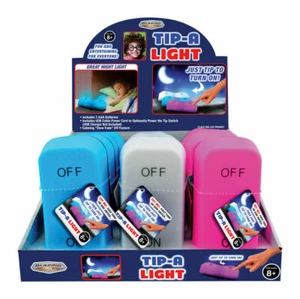Estuche de 12 luces LEDz Tip-A manuales alimentadas por batería LED luz nocturna con interruptor - Imagen 1 de 1