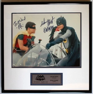 Batman ADAM WEST & Robin BURT WARD custom signed 11" x 14" photo! - Picture 1 of 4