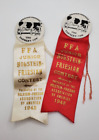Vintage 1948 Ffa Junior Holstein Friesian Contest Ribbon & Button