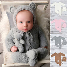 Newborn Bear Bonnet And Pajama Set For Photograph Newborn Photography Props