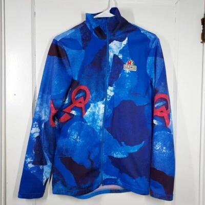 Rare Vintage Italy Ultima Long Sleeve Cycling Jersey Blue Full Zip Size Med GUC - Image 1 of 4