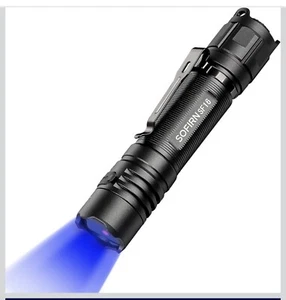 365nm UV Flashlight Black Light, Sofirn SF16 Rechargeable Powerful LED Blackl... - Picture 1 of 5