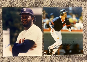 Lee Smith / Mike Greenwell Autographed Signed BOSTON RED SOX 8X10 (2) Photo - Picture 1 of 3