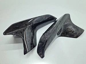 FORGED CARBON FRONT BUMPER LIP SPLITTERS M PERFORMANCE STYLE BMW M5 F90 - Picture 1 of 8