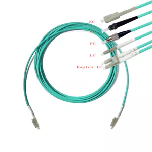 120M~500M OM4 LC to LC/FC/SC/ST Fiber Optic Cable MM 50/125 Armored Patch Cable - Picture 1 of 15