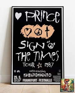 Prince 1987 Sign O' The Times Live Concert Tour Poster Similar To A1 - 36"x24" - Picture 1 of 2