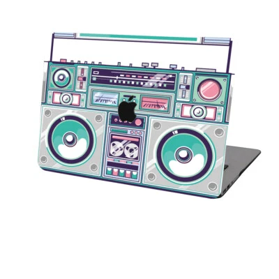 Grabadora de Cinta Retro Laptop Estuche Rígido de Goma KB Cubierta Para Nuevo Macbook Pro Air Foto 1 de 4