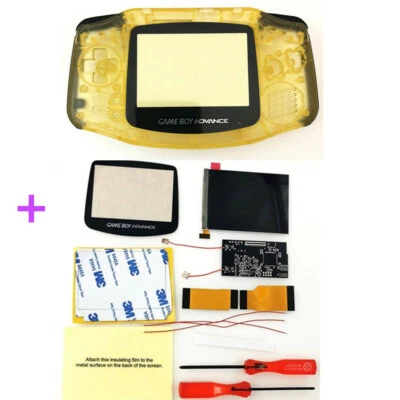 8 Colores GBA V2 IPS Retroiluminación LCD Mod y GBA Pre-Corte Carcasa Completa Kit Foto 1 de 4