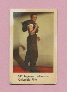 1963 Dutch Gum Card (301-451) #347 Ingemar Johansson Sweden