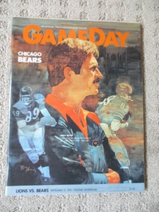 Programa Detroit Lions GameDay vs Chicago Bears 12 de septiembre. 1982 - Imagen 1 de 5