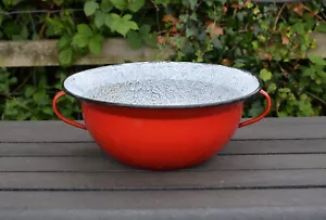Vintage alte Emaille Topf Pfannenschale - VERSANDKOSTENFREI - Bild 1 von 9