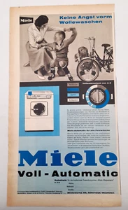 Ritaglio Pubblicità del 1960 Miele Keine Angst vorm Wollewaschen - Picture 1 of 1