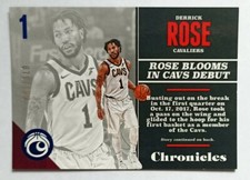 Derrick Rose #96 Panini Chronicles BLUE 2017/18 NBA Basketball Card (#70/199)