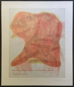 Franz Erhard Walther, Feld entwickelt Sprache II, Farboffsetdruck, handsigniert - Bild 1 von 1