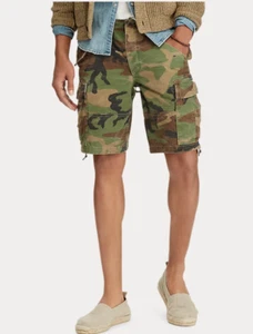 $115 NWT Ralph Lauren Polo Cargo Camo Combat Ripstop Shorts Gellar 501 511 - Picture 1 of 8
