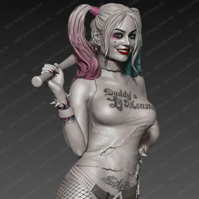1/24 Scale Resin Figure Model Kit Sexy NSFW Joker Girl Unpainted Unassembled - Image 1 of 3