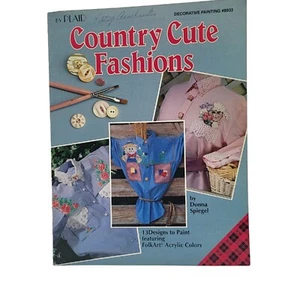 Country Cute Fashions Stoff Malen Muster Kleidung Basteln Buch Donna Spiegel - Bild 1 von 2