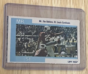 1968 American Oil JIM BAKKEN St. Louis Cardinals Football π - Picture 1 of 2