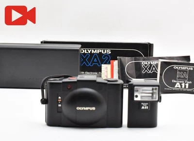 ▶️ [NEAR MINT in Box] Olympus XA2 A11 Flash Point & Shoot Film Camera From JAPAN - Image 1 of 4