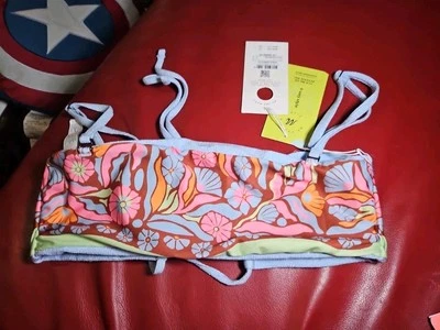 Top de Bikini Bandeau Reversible Maaji Bora Azul Serenidad Pequeño S $79  Foto 1 de 4