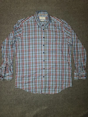 Christian Lacroix Shirt Mens Large Gingham Check Long Sleeve Contemporary Fit - Image 1 of 4