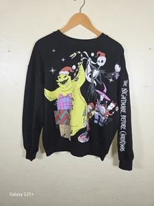 Felpa Disney Grande 12 - 14 Nera Incubo Prima di Natale Fasi Lunari Jack - Foto 1 di 3