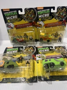 2016 TMNT Micro Mutants Teenage Mutant Ninja Turtles Mini Figure Lot Of 4 New - Picture 1 of 7