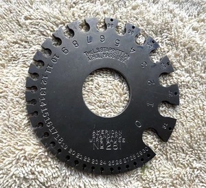 VINTAGE STARRETT AMERICAN STANDARD WIRE GAUGE NO. 281 - Picture 1 of 2