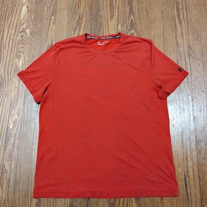 Camisa Under Armour Para Hombres 2XL Roja Manga Corta Ajustada Geométrica Entrenamiento Gimnasio Informal - Imagen 1 de 8