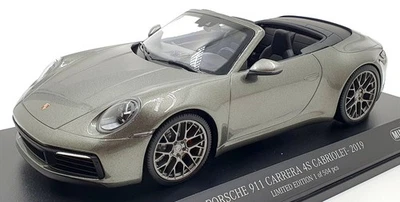 Minichamps 1/18 Scale 155 067337 Porsche 911 Carrera 4S Cabrio 2019 Met Green - Image 1 of 4
