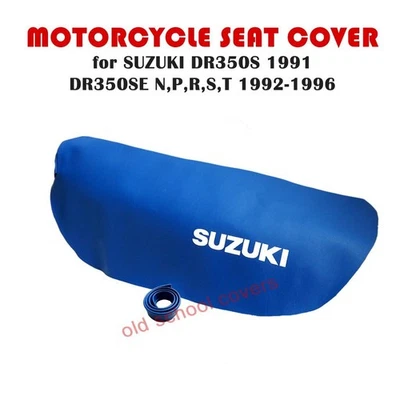 FUNDA ASIENTO MOTO SUZUKI DR350S 1991 DR350SE N,P,R,S,T 1992-1996 y correa Foto 1 de 3