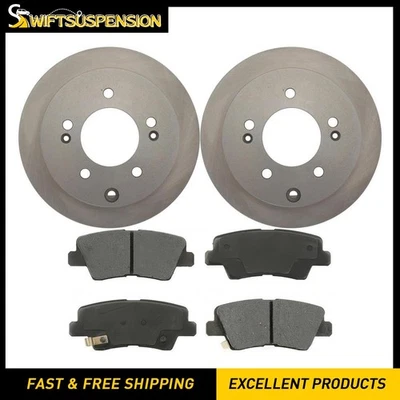 Комплект задних тормозных дисков и керамических колодок для 2010 2011 2012 2013 Kia Soul - Изображение 1 из 4