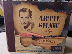 Artie Shaw Plays Cole Porter 78 BOOK & 4 RECORDS Big Band Jazz Dance Swing - Picture 1 of 4