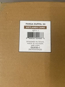 SEALED IN-HAND YETI Wetlands Camo PANGA 50L Seesack 🦆 Neu mit Etikett Versand am selben Tag! - Bild 1 von 3