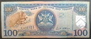 (2006) Trinidad and Tobago 100 Dollars P51a EJ233121 sig Ewart Williams. - Picture 1 of 2
