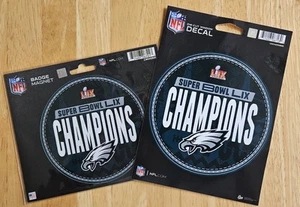 Philadelphia Eagles 2025 Super Bowl LIX 59 Champions Magnet & Decal w/Free Ship! - Picture 1 of 7