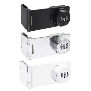 Multipurpose Black Combination Lock Latches 5inch Door Lock for Gate & Cupboards - Bild 1 von 11