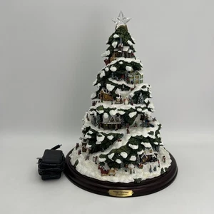 Thomas Kinkade Village Christmas 15" ILLUMINATED TREE ~ Bradford Editions 2004 - Bild 1 von 23