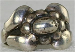 VTG ARTS & CRAFTS STERLING SILVER RING SIZE 5 - Picture 1 of 3