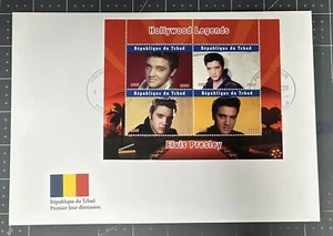 Chad 2020 Large FDC Elvis Presley Stamps Music Famous People Celebrities 4v - Picture 1 of 1