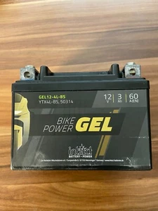 Power GEL Batterie GEL12-4L-BS, 12V- 3 AH -ytx4l-bs,50314 ohne Multimeter - Bild 1 von 3